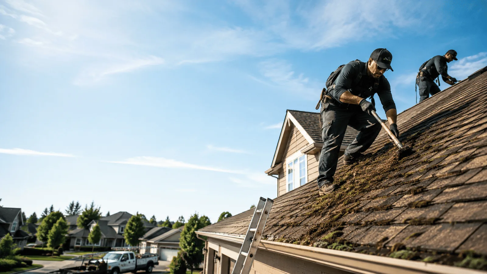 Roof Moss Removal in Stanchfield, MN near me